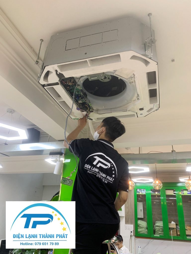 Quy trình sửa chữa máy lạnh điều hòa của Cơ Điện Lạnh Thành Phát gồm có 6 bước.